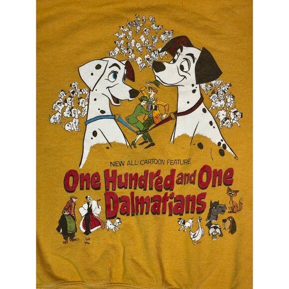 Disney womens Sweatshirt SMALL One Hundred And One Dalmatians Crewneck - Picture 8 of 11